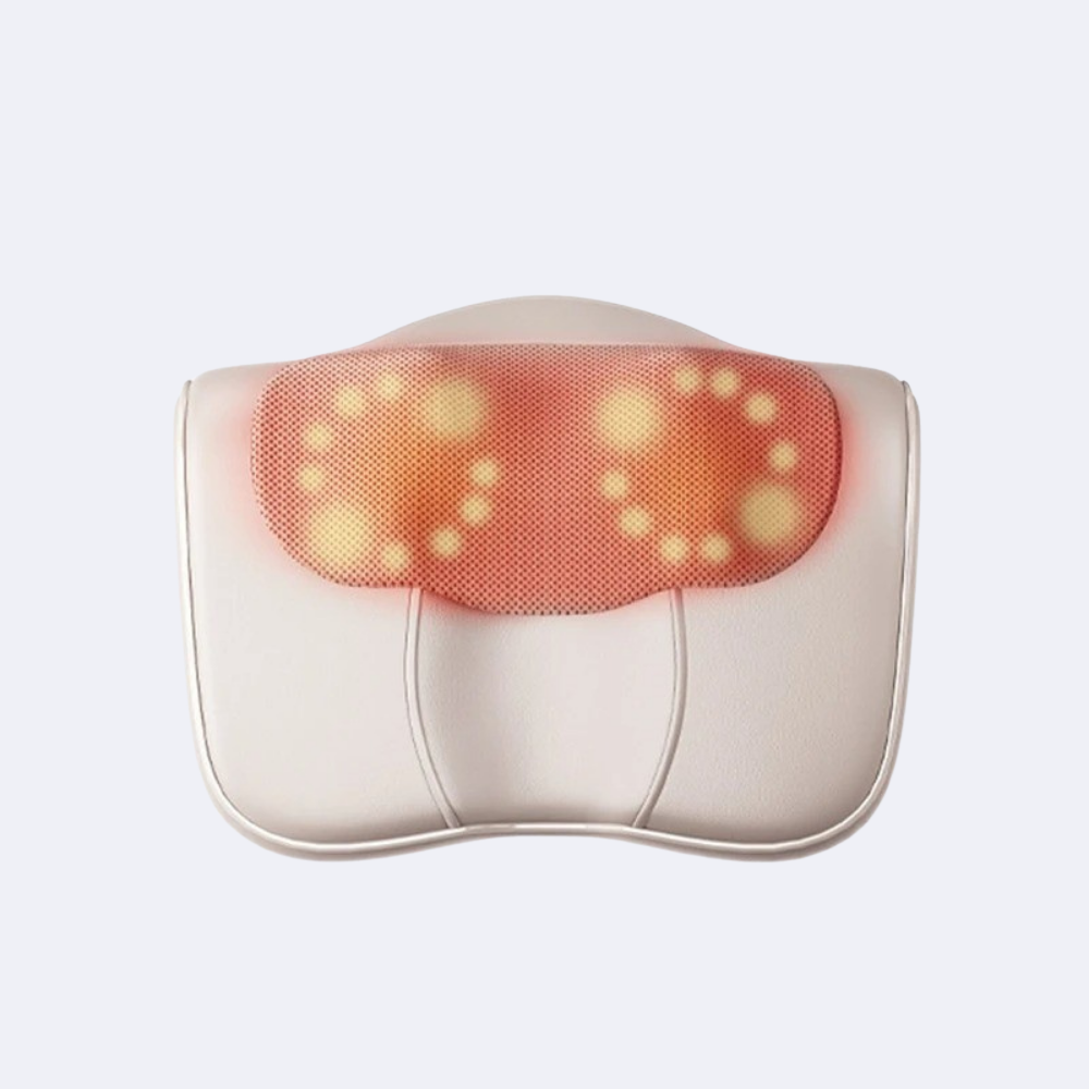 Coussin Massant Chauffant Shiatsu pour Nuque et Épaules – Massage Électrique Relaxant