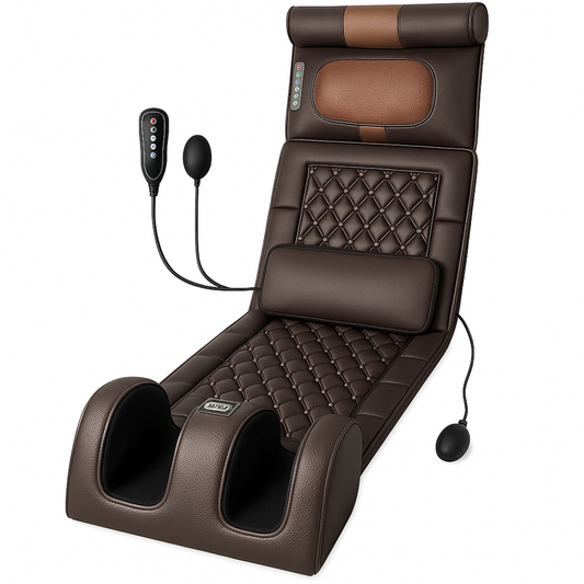 Siège Massant Chauffant Shiatsu – Massage Dos et Lombaires avec Fonction Chauffante