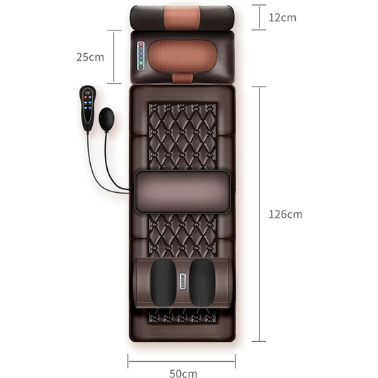 Siège Massant Chauffant Shiatsu – Massage Dos et Lombaires avec Fonction Chauffante