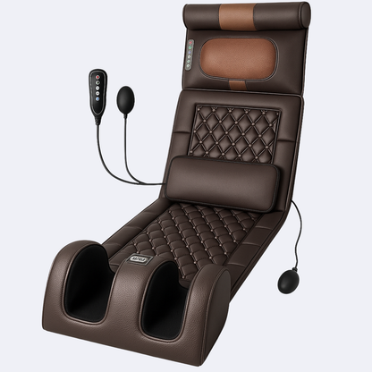 Siège Massant Shiatsu Chauffant Premium pour Dos, Nuque et Épaules